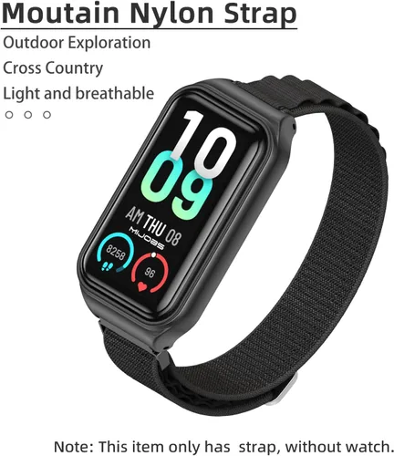 Vista 5 de Strap for Amazfit Band 7 Nylon Replacement Strap Watch Wrist Band Smart Bracelet Accessories for Amazfit 7