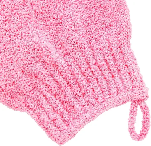 Vista 5 de 4 pares de guante exfoliante; exfoliante para cuerpo para Ducha y baño, guantes de esponja de lufa limpiadores en 4 colores variados para hombres