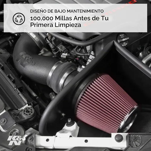 Vista 7 de K&N 57-3050 Sistema de admisión de aire de rendimiento FIPK con kit de servicio de cuidado de filtro