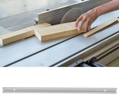 Vista 2 de Fafeicy Plantilla de pista de inglete de aleación de aluminio anodizado con ranura en T para plantillas, accesorios para trineos, mesas de enrutador