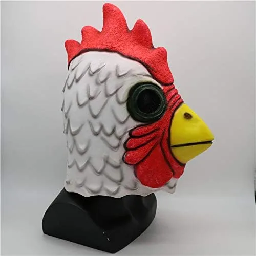 Vista 3 de Gmasking Máscara exclusiva de disfraz de pollo de dibujos animados de látex 2018