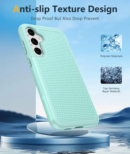 Vista 464 de FNTCASE Funda para iPhone 17 Pro: Fundas delgadas translúcidas de color azul claro compatibles con MagSafe, protección completa de la cámara