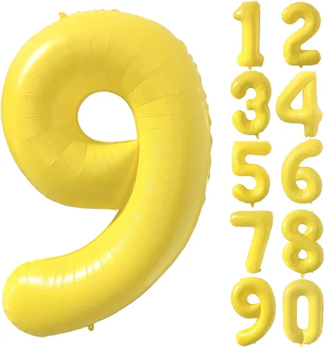 Vista 319 de Globos gigantes de helio de aluminio de 40 pulgadas, color negro, globos digitales grandes del número 0 para decoración de fiesta de cumpleaños