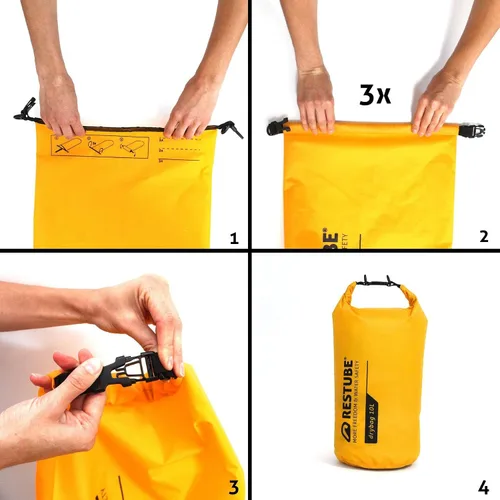 Vista 5 de restube Bolsa Seca Impermeable – Calidad Premium para Máxima Protección Versátil y Espaciosa Ideal para Viajes, Senderismo, Actividades