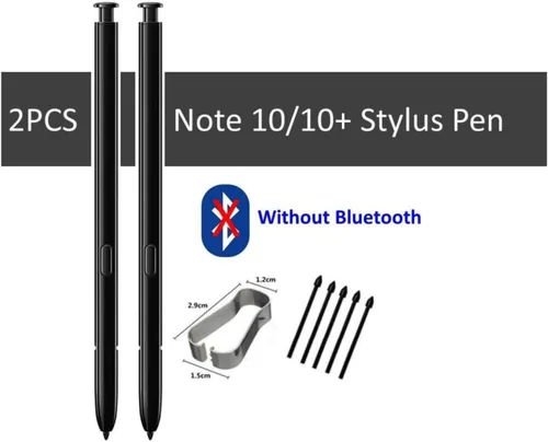 Vista 2 de 2 bolígrafos Galaxy Note 10 S Pen (sin Bluetooth) de repuesto para Samsung Galaxy Note 10/10 Plus/10+, bolígrafo Galaxy Note 10 Plus de repuesto +