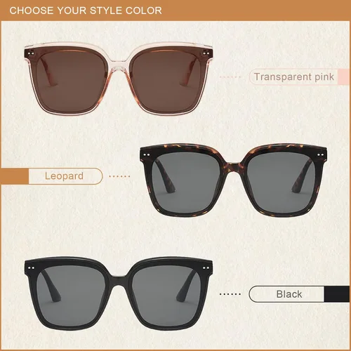 Vista 5 de HWABUOT Gafas de sol polarizadas para mujer y hombre, estilo clásico, retro, protección UV