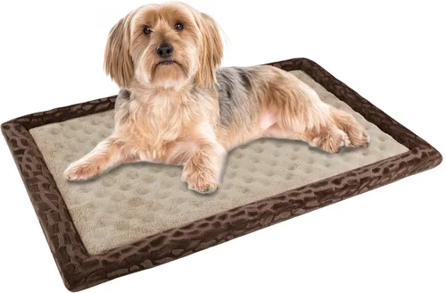 Vista 15 de Almohadilla para jaula de perro 24x17 pulgadas gris, colchoneta de cama de espuma viscoelástica para perro pequeño y gato, lavable, cama para dormir