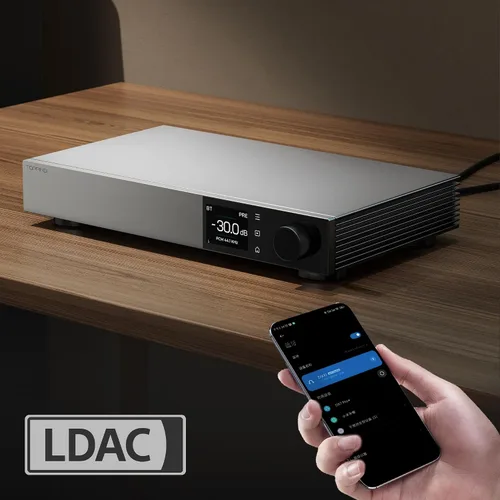 Vista 7 de TOPPING D900 DAC Ultra-Insigne con Arquitectura de 1-Bit PSRM Desarrollada Internamente, 140dB THD, Bluetooth LDAC, Afinación PEQ, Pantalla a Todo