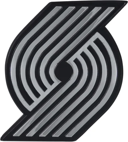 Vista 2 de FANMATS 14890 Portland Trail Blazers 3D Chrome Metal Auto Emblema