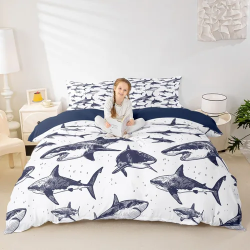 Vista 22 de Erosebridal Juego de ropa de cama con diseño de Feliz Navidad, adorable funda de edredón de muñeco de nieve tamaño individual para niños y niñas