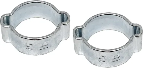 Vista 8 de 20 clips de manguera de oreja ajustables de 0.27 a 0.27 pulgadas, abrazadera de manguera de dos orejas, abrazaderas de manguera de doble oreja