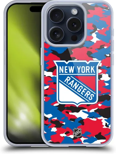 Vista 280 de Head Case Designs Funda de gel suave con licencia oficial de la NHL Camouflage New York Rangers compatible con Apple iPhone 7 Plus/iPhone 8 Plus