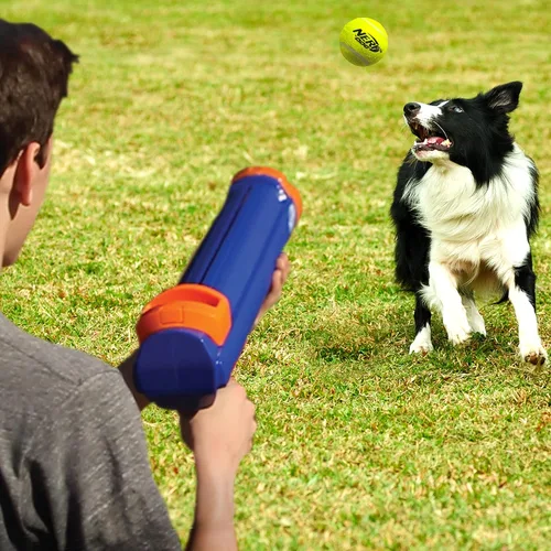Vista 4 de Nerf Dog Lanzador de pelotas de tenis para perros, juguete para perros