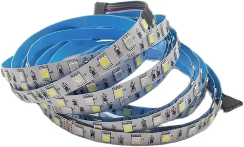 Vista 7 de 5050 RGBW RGB+blanco frío (6000K-7000K) 150RGB+150White LED 16.4 ft 16.4ft 60LEDs/m Cinta LED multicolor IP65 revestimiento de silicona impermeable