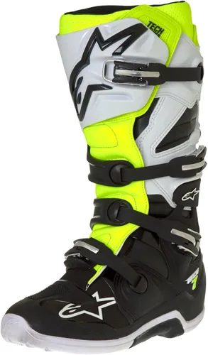 Vista 6 de Alpinestars Tech 7 Enduro Drystar Botas de motocross impermeables para hombre, comodidad mejorada, certificado CE