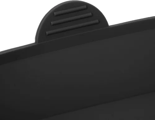 Vista 7 de UPKOCH Bandeja de silicona negra para hornear, divisores de sartén para horno, asas resistentes a prueba de calor, bandeja antiadherente, juego