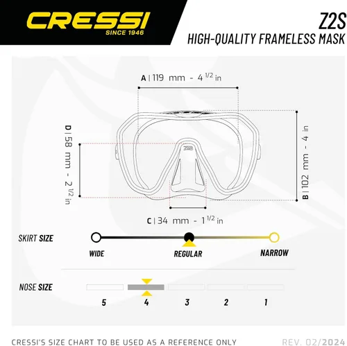 Vista 6 de Cressi Kits de máscara y esnórquel ZS1 y Córcega