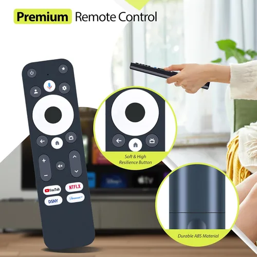 Vista 4 de Control remoto para dispositivo de transmisión Onn Google TV 4K Pro