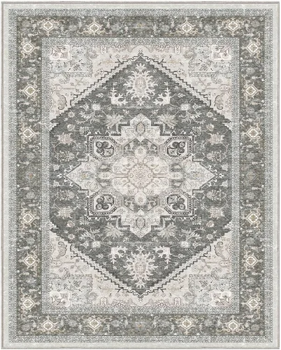 Vista 379 de OPPODREAM Alfombras suaves, pequeñas y lavables con parte trasera antideslizante, alfombra de cachemira sintética de pelo bajo, 2 x 3 pies, azul
