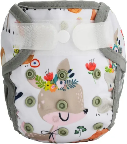 Vista 14 de Funda para pañales para recién nacidos con broche y pestaña de lavado, material PUL, 1 unidad
