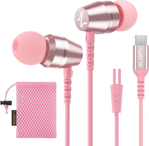 Vista 27 de LUDOS OMNITONE Auriculares con cable in-ear, 5 años de garantía, auriculares con micrófono, conector de 3.5 mm, auriculares con cable