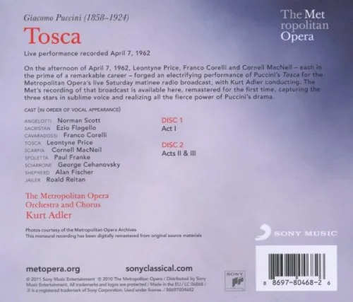 Vista 2 de Puccini Tosca Metropolitan Opera