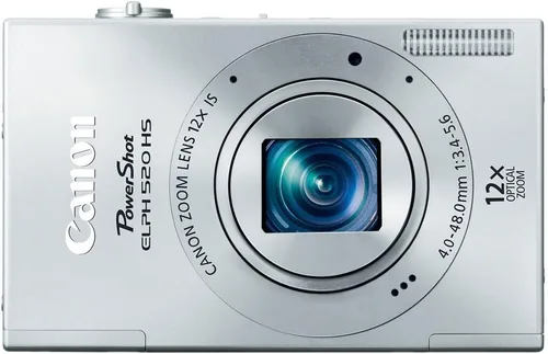 Vista 4 de Cámara digital Canon PowerShot ELPH 520 HS 10.1 MP CMOS con lente de zoom estabilizado de imagen óptica de 12x ultra gran angular y video Full 1080p