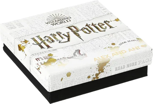Vista 3 de Alex and Ani Collaborations Harry Potter Duo Charms Brazalete extensible para mujer, acabado brillante, 2 a 3.5 pulgadas