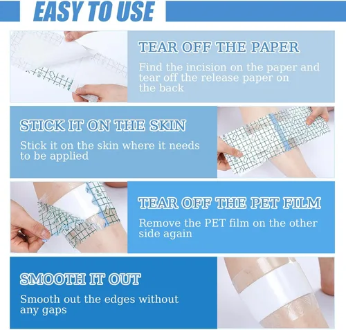 Vista 5 de Vendaje protector de ducha impermeable, vendajes impermeables para nadar y ducharse, accesorios de diálisis peritoneal, protector de heridas