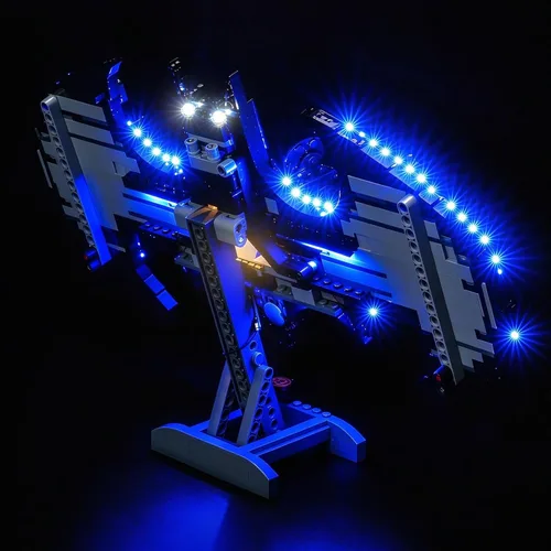 Vista 8 de Iluminación LED compatible con el logotipo de Batman LEGO 76330, solo luces, kit de luz compatible con LEGO 76330, no incluye