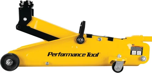 Vista 3 de Performance Tool W1640 gato de garaje de 2-1/2 toneladas, (5,000 lbs.) elevación de 5-15.5 pulgadas, ruedas giratorias, para autos/camiones