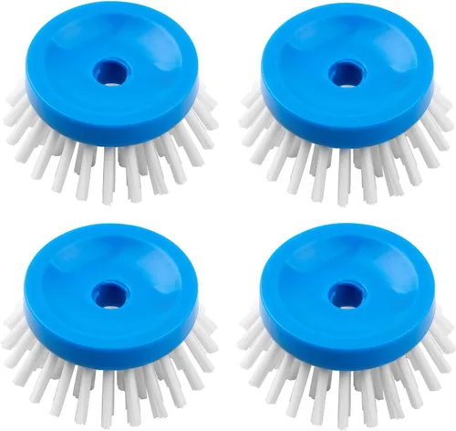 Vista 9 de MR.SIGA Cepillo dispensador de jabón, cepillo de cocina para limpiar platos, ollas, sartenes, fregaderos, paquete de 2, azul marino/azul