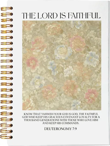 Vista 6 de VNWEK Escritura Bíblica Proverbios 3:5 Confía en el Señor con todo tu corazón Cuaderno Espiral Arcoíris Marrón Boho 14 x 21 cm, Cuaderno Espiral
