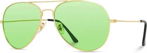 Vista 3 de WearMe Pro Gafas de sol clásicas con marco de metal estilo aviador