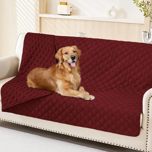 Vista 43 de Smiry Funda Impermeable para Cama de Perro Manta para Mascotas, Manta Suave y Lavable para Perros para Muebles Cama Sofá Sofá Reversible, a Cuadros