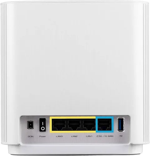 Vista 4 de ASUS ZenWiFi Sistema WiFi 6E de malla de triple banda para todo el hogar (ET9 2PK), cobertura de hasta 5,500 pies cuadrados, 7800 Mbps, nueva banda