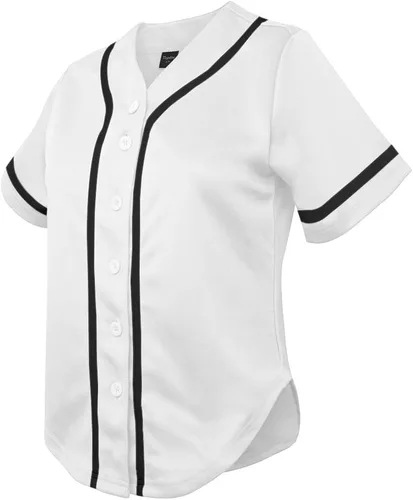 Vista 7 de TopTie Camiseta de béisbol para mujer, hipster, con botones