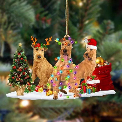 Vista 105 de Nazenti Adorno de Navidad personalizado con amigos Affenpinscher – Adorno de perro personalizado para amantes de las mascotas, acrílico plano