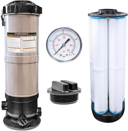 Vista 25 de SWIMLINE HYDROTOOLS - Tanque de cartucho de piscina sobre el suelo y elemento de filtro de repuesto, 100 pies cuadrados Sistema de filtración