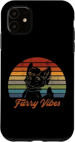 Vista 8 de iPhone 13 Pro Max Retro Furry Fandom Furry Vibes - Lindo estuche de traje OwO