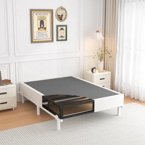 Vista 9 de ROIL Somier de 10 Pulgadas para Cama Individual, Somier Metálico Resistente con Funda de Tela, Capacidad Máxima de Peso de 3500 Libras, Fácil