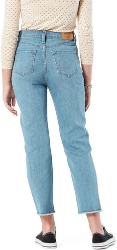 Vista 3 de Signature by Levi Strauss & Co. Gold Vaqueros rectos de tiro alto para niña