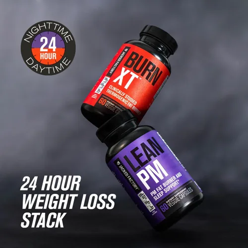 Vista 7 de Jacked Factory Lean PM - Quemador de grasa nocturno, suplemento de ayuda para dormir y supresor del apetito para hombres y mujeres, 60 píldoras