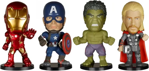Vista 3 de Funko Wacky Wobbler: Avengers 2 Mini Wobbler figura de acción (paquete de 4)