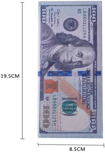 Vista 3 de Cartera con diseño de billetera de dólar de los Estados Unidos para hombre, libra esterlina de libras esterlinas, billetera de lona, billetera