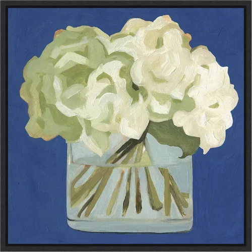 Vista 20 de Amanti Art Lienzo enmarcado para pared, 16 x 16 pulgadas, hortensias blancas II por Emma Scarvey, lienzo enmarcado para pared, obras de arte