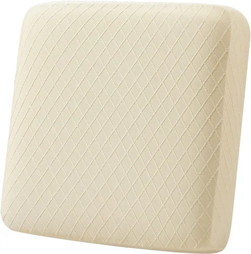 Vista 45 de hyha Fundas de cojín para sofá al aire libre, fundas lavables para sofá seccional, jaspe de diamante, funda elástica para cojín de asiento de sofá
