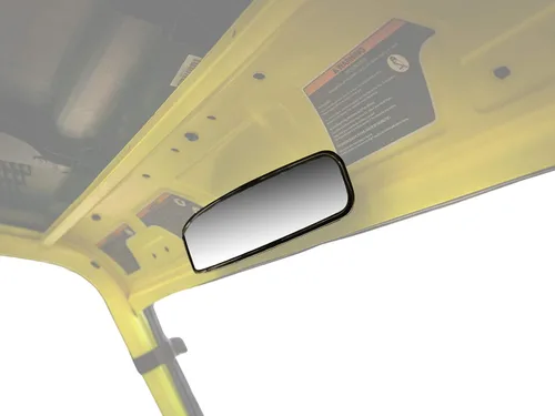 Vista 2 de SuperATV Espejo retrovisor curvado UTV para Can-Am Defender HD 5 / HD 8 / HD 10 / MAX (ver ajuste) Espejo retrovisor convexo de 17 x 3 pulgadas