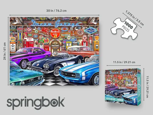 Vista 4 de Springbok Ir al cine rompecabezas de 1000 piezas para adultos con foto collage de carteles de algunas de las películas favoritas de América