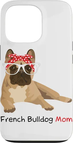 Vista 10 de French Bulldog Mom Bandana Womens Frenchie Case for iPhone 17